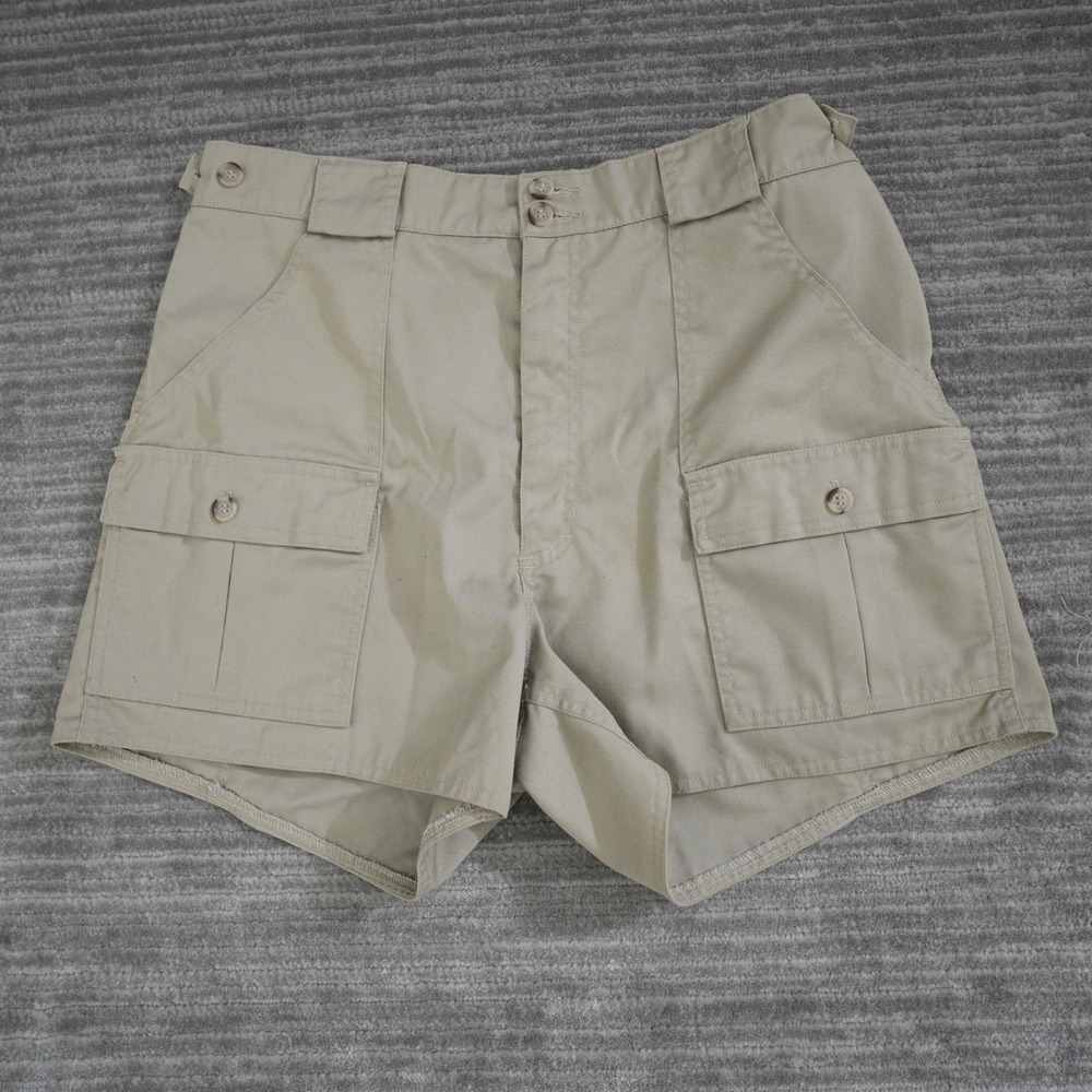 Tilley Endurables Shorts Men Khaki Shorts Pockets Safari 35 Measured 32x3.75